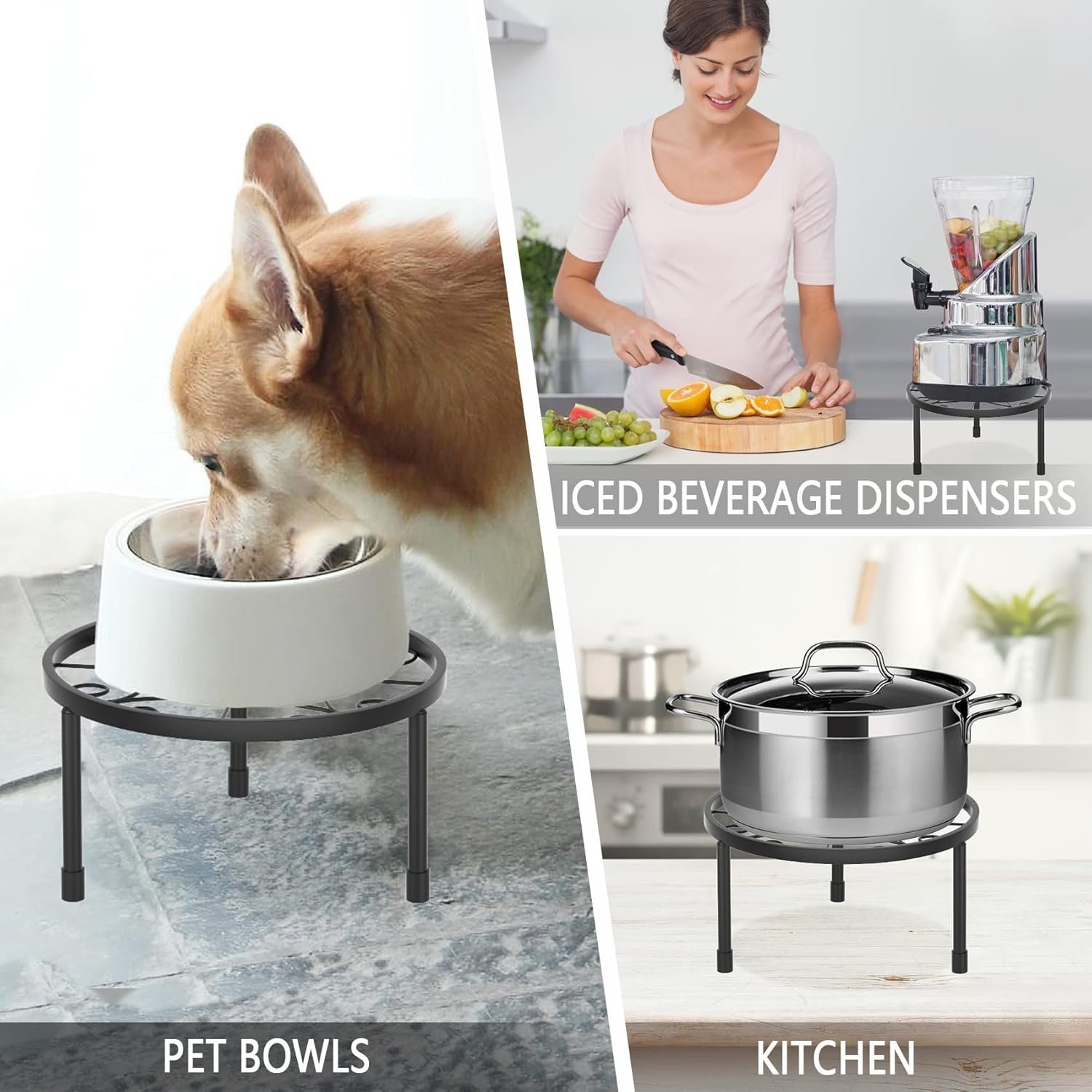 5-Pack Heavy Duty Metal Plant Stands – Rustproof Flower Pot Holders for Indoor/Outdoor - Image 6