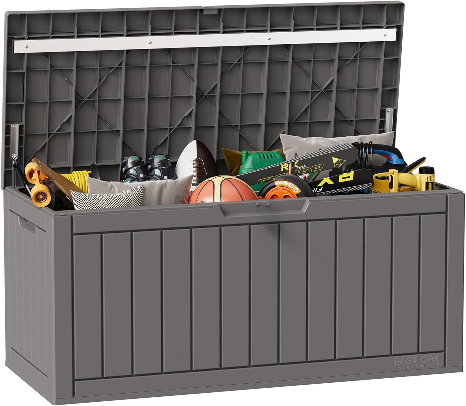 Waterproof Deck Storage Box – 90 Gallon Outdoor Resin Organizer