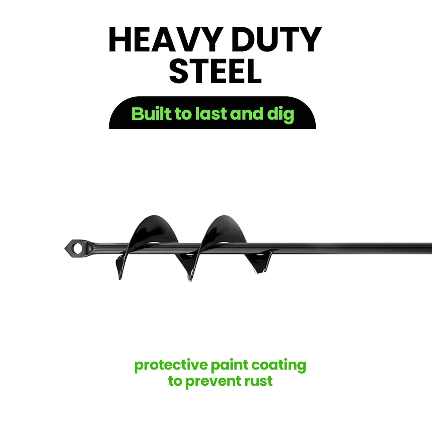 Spiral Auger Drill Bit – 1.6 x 9 Inch for Fast Planting - Image 4